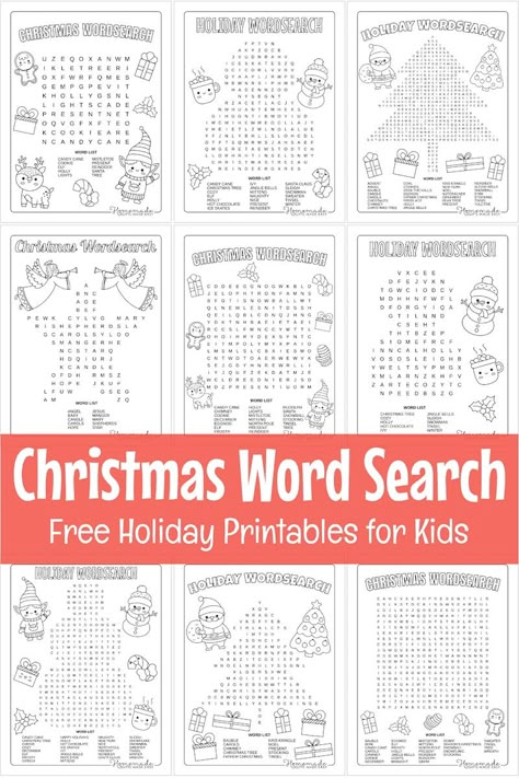 Free Christmas Printables for the Holidays Printable Christmas Word Search, Christmas Puzzles Printables, Christmas Word Search Printable, Word Search Puzzles For Kids, Christmas Diary, Holiday Word Search, Holiday Word, Free Printable Christmas Cards, Xmas Printables