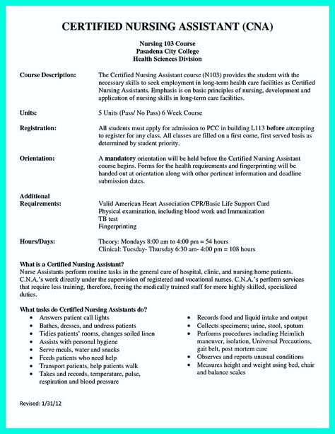 Cna Skills Test, Cna Study Guide, Patient Care Assistant, Cna Jobs, Patient Care Coordinator, Cna School, Nurse Skills, Resume Ideas, Resume Cover Letter Template