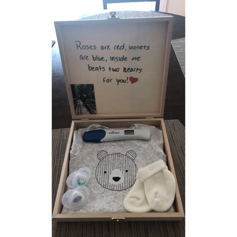 Telling Bf Im Pregnant, Baby Suprise Idea For Family, Telling Boyfriend Your Pregnant Ideas, Pregnancy Suprise Ideas, You’re Going To Be A Daddy Surprise, Baby Announcement To Daddy To Be, Pregnancy Announcement Box Grandparents, Cute Ways To Tell Your Bf Your Pregnant, Telling Boyfriend Your Pregnant