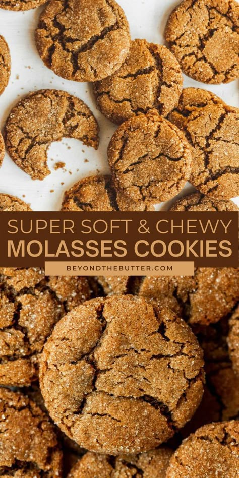 Molasses Crinkles Cookies, Best Chewy Ginger Molasses Cookies, Best Chewy Molasses Cookies, Peanut Butter Molasses Cookies, Ginger Snap Molasses Cookies, Martha Stewart Molasses Cookies, Seriously Soft Molasses Cookies, Soft And Chewy Gingersnap Cookies, Easy Soft Molasses Cookies