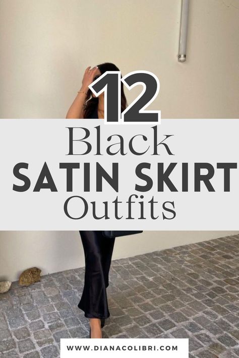 Black Satin Midi Skirt Outfit, Satin Midi Skirt Outfit, Midi Skirt Outfit Casual, Black Satin Skirt Outfit, Black Midi Skirt Outfit, Midi Skirt Outfits Summer, Black Skirt Outfit Summer, Black Maxi Skirt Outfit, Midi Skirt Outfit Winter