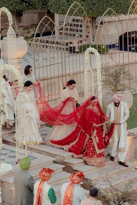 Indian Bridal Entry, Bridal Entry Ideas, No Looking Back, Nikah Decor, Bridal Entry, Bride Entry, The Affair, Entry Ideas, Sabyasachi Lehenga