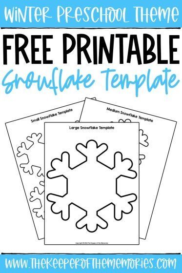 Get creative and practice fine motor skills while making adorable snowflake crafts with your preschoolers and kindergartners this winter using this Free Printable Snowflake Template. You're definitely going to want to add this printable snowflake outline craft to your next winter preschool theme. #snowflake #winter #snow #craft #template Easy Snowflake Template Printable Free, Snowflakes Diy Template, Snowflake Template Printable Free, Winter Preschool Theme, Snowflake Printables, Preschool Winter Worksheets, Snowflakes For Kids, Snow Craft, Snowflake Outline