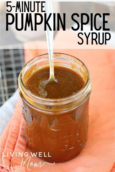 Pumpkin Spice Syrup Recipe, Homemade Pumpkin Spice Syrup, Fried Dandelions, Flavoured Coffee, Shakes Healthy, Coffee Syrups, Starbucks Pumpkin Spice Latte, Pumpkin Syrup, Pumpkin Spiced Latte Recipe