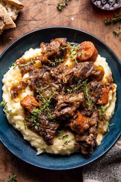 The 45 Most Popular Fall Recipes. Cider Braised Short Ribs, Pressure Cooker Pot Roast, Half Baked Harvest Recipes, Best Pressure Cooker, Braised Short Ribs, Harvest Recipes, Half Baked, Pot Roast Recipes, Half Baked Harvest