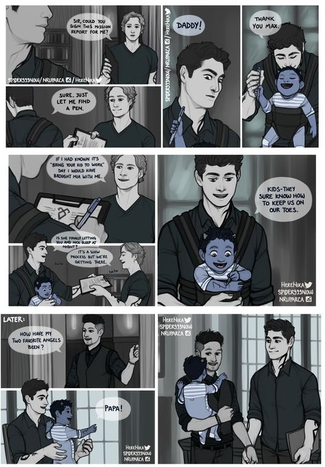 "Kids" by "spidernow999 and others" …  shadowhunters, alexander 'alec' lightwood, magnus bane, the mortal instruments, malec, max lightwood bane, blueberry, underhill,  #saveshadowhunters Lightwood Bane Family Fanart, Max Lightwood Bane, Malec Family, Clary And Simon, Malec Fanart, Shadowhunters Fanart, Malec Shadowhunters, Shadowhunters Series, Divergent Funny