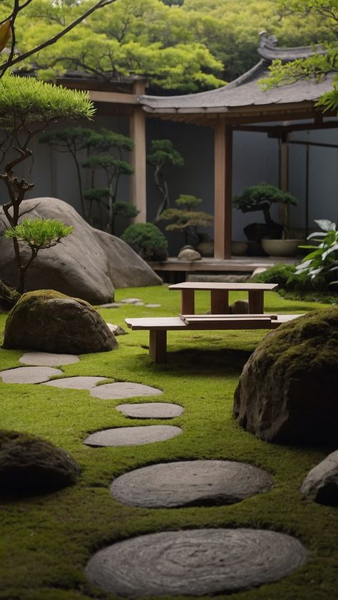 Discover inspiring Japanese Zen garden ideas for creating a peaceful and serene outdoor or indoor meditation space Explore modern small design concepts and DIY projects to transform your backyard into a tranquil oasis Japanese Garden Design Modern, Home Zen Garden, Japanese Garden Design Layout, Japanese Patio, Outdoor Zen Garden, Japanese Garden Ideas, Modern Zen Garden, Zen Garden Ideas, Exhibit Design Inspiration