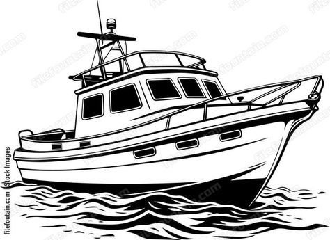 Duck In Water, Boat Vector, Traditional Boats, Motor Boat, Cabin Cruiser, Boat Fashion, Boat Safety, Vintage Boats, Lake Boat