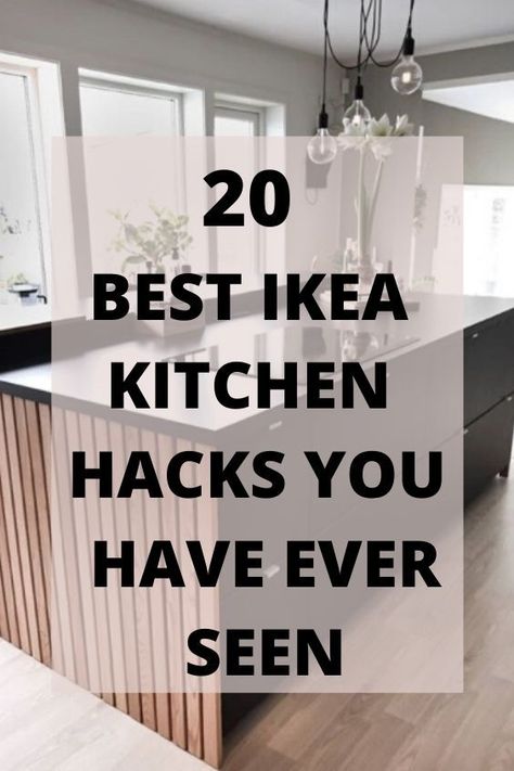 You wont believe these hacks are from Ikea. Creating amazing unique spaces with Ikea furniture. Hacks you cant miss. #ikeahacks #ikea #ikeakitchen #kitchenhomedecor Ikea Small Kitchen, Ikea Kitchen Ideas, Ikea Kitchen Organization, Ikea Kitchen Inspiration, Ikea Kitchen Hacks, Ikea Kitchen Storage, Small Kitchen Hacks, Kitchen Interior Decor, Kitchen Cabinet Painting