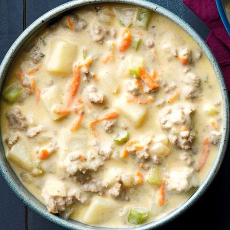 Steakhouse Soup, Bratwurst Soup, Broccoli Chowder, Recipes With Velveeta Cheese, Halloween Soup, Best Ground Beef Recipes, Bacon Cheeseburger Soup, Cheese Burger Soup Recipes, Soup Chili