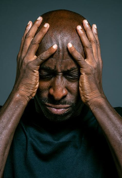 Man Holding His Face · Free Stock Photo Man Holding His Head In His Hands, Face Holding Reference, Hands Holding Face, Holding Head Reference, Hands Covering Face, Hands Over Face, Stressed Face, Face In Hands, Head In Hands