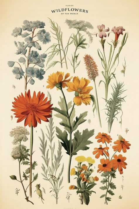 Illustration Botanique, Botanical Illustration Vintage, Nature Posters, Vintage Botanical Prints, Picture Collage Wall, Botanical Poster, Scientific Illustration, Botanical Illustrations, Vintage Poster Art