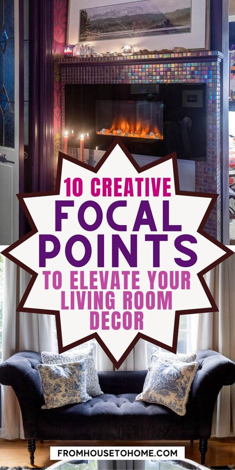 10 creative focal points to elevate your living room decor Focal Point Living Room, Living Room Focal Point, Stylish Living Room Ideas, Fireplace Mantles, Room Focal Point, Gorgeous Fireplaces, Sewing Room Storage, Modern Contemporary Living Room, Trending Paint Colors