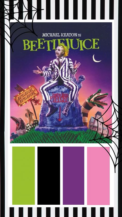 Halloween color palette
Beetlejuice theme
Halloween Beetlejuice House, Halloween Color Palette, Movie Color Palette, Yarn Color Combinations, Beetlejuice Movie, Beetlejuice Halloween, Villa Rosa, Halloween Decor Diy, Color Design Inspiration