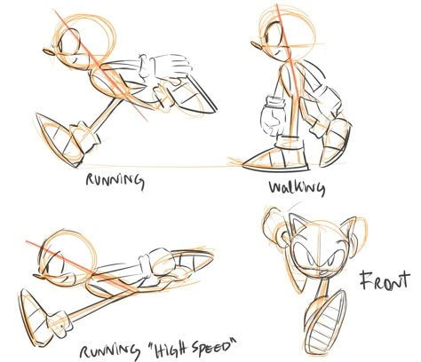 Sonic Drawing Ideas, Sonic Oc Poses Reference, Sonic Running Drawing, Sonic Body Tutorial, Sonic How To Draw, Sonic Anatomy Tutorial, Sonic Art References, Drawloverlala Sonic, Sonic Drawing Pencil