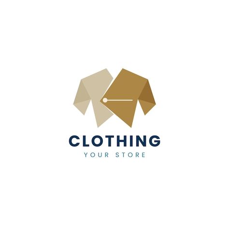 Free vector flat design clothing store l... | Free Vector #Freepik #freevector #personal-logo #clothing-logo #fashion-logo #flat-logo Men Fashion Logo Design Creative, Fashion Designer Logo Design, Graphics Design Logo Ideas, Logo Clothes Design Ideas, Cloth Store Logo, Clothing Store Logo Design Ideas, Fashion Logo Design Clothes Shops, Clothing Logo Design Creative, Mens Fashion Logo Design