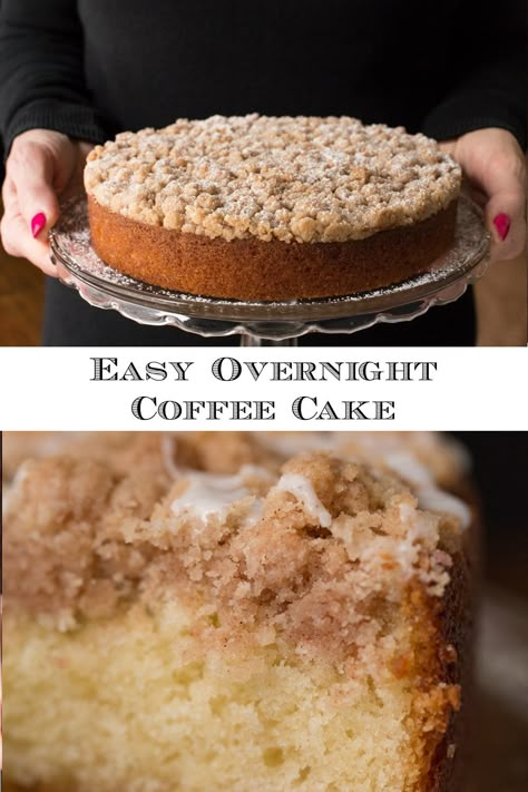 Freezer Coffee Cake, Dense Coffee Cake Recipes, Buttery Coffee Cake, 8 X 8 Coffee Cake Recipes, Upside Down Coffee Cake, Coffee Cake With Streusel Topping, Cakes For Brunch, Coffee Cake Recipes With Box Cake, Coffee Cake For A Crowd Brunch