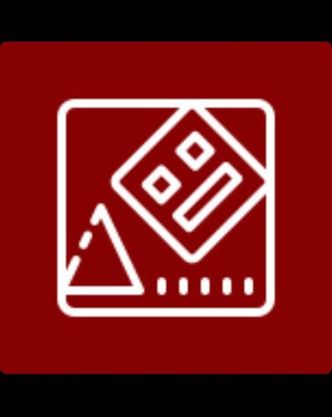 Geometry Dash App Icon, Geometry Dash, Dark Red Dresses, Red Theme, Red Icons:), Iphone Photo, Iphone Photo App, Iphone Aesthetic, Man Wallpaper