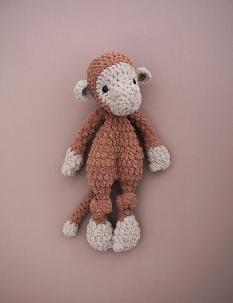 Crochet Monkey Pattern, Crochet Lovey Free Pattern, Jumping On The Bed, Crochet Dinosaur Patterns, Side Show, Crochet Toys Free Patterns, Crochet Monkey, Monkey Pattern, Crochet Lovey