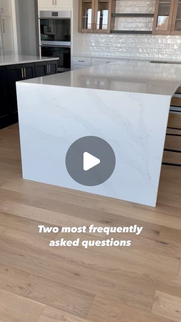 Rania | Home & Lifestyle on Instagram: "Two most frequently asked questions! ⬇️

1. WHAT IS THE NAME OF
YOUR STONE?
CALACATTA GOLD BY @silestonebycosentino 
(QUARTZ)

2. WHAT IS THE NAME OF YOUR BACKSPLASH?
SOHO MYORKA WHITE
(4”X4”)

#doubleislandkitchen #silestone #calacattagold #calacattagoldsilestone #enginereedhardwood #hardwoodfloors #pearlbacksplash #backsplash #floatingshelves #glasscabinet #counterstools #doubleoven #kitchengoals #kitchenvibes #sohomyorka" Calacatta Grande Quartz, Backsplash With Calacatta Gold Quartz, Calacatta Elysio Quartz, Calacatta Gold Quartz Kitchen, Silestone Calacatta Gold, Pearl Backsplash, Calacatta Gold Quartz, Double Island Kitchen, Quartz Backsplash