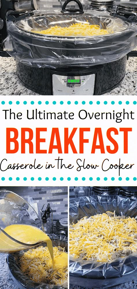 The holidays are busy, but this overnight slow cooker breakfast casserole is the best way to make your holiday easy. Grab this free recipe now. Biscuit And Gravy Breakfast Casserole Crockpot, Brunch Items Easy, Best Brunch Food Ideas, Instapot Breakfast Casserole Recipes, Lake Breakfasts, Fall Camping Food Ideas, Hot Weather Fall Outfits Casual, Halloween Breakfast Casserole, Hardy Breakfast Ideas