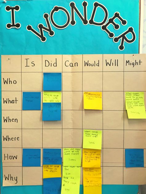 Wonder Board Classroom, Community Of Inquiry Activities, Learning Walls In School, Place Based Learning, Pyp Bulletin Board Ideas, Pyp Classroom Setup, Instructional Materials Ideas, Learning Goals Display, Inquiry Classroom