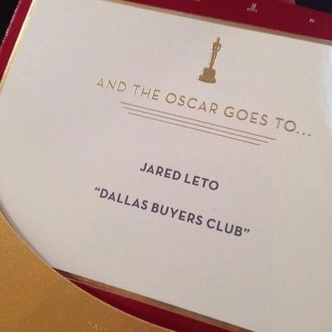 And The Oscar Goes To..Jared Leto! Oscars 2014 Jared Leto Oscar, Dallas Buyers Club, Oscars 2014, Thirty Seconds To Mars, Shannon Leto, Thirty Seconds, Life On Mars, Best Supporting Actor, 30 Seconds To Mars