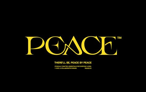 Peace on Behance Peace Logo, Serif Typography, Fashion Identity, Text Logo Design, Logo Project, Title Design, Fashion Graphic Design, Modern Poster, Book Projects