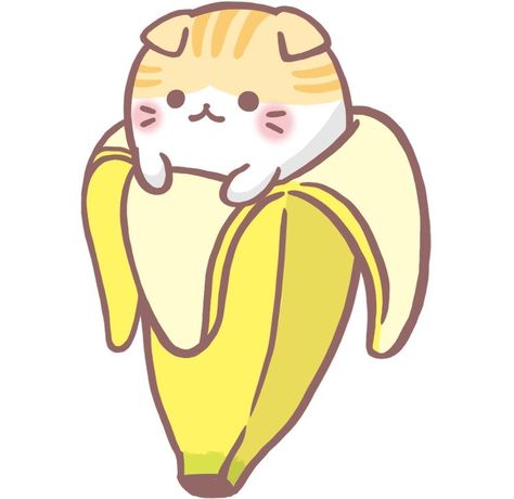 Banana Cat Pfp, Cute Banana Cat, Kawaii Banana, Anime Clipart, Banana Cat, Cute Banana, Cat Pfp, For Desktop, Desktop Wallpaper