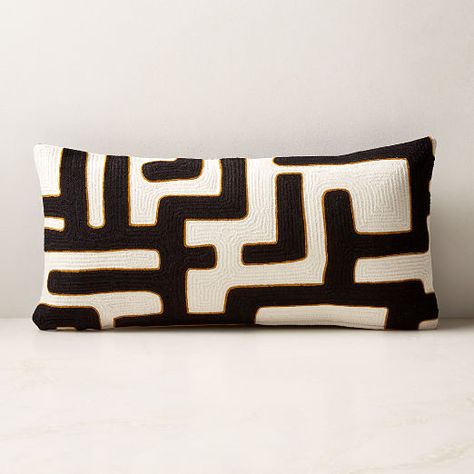 Modern Throw Pillows, Poufs & Decorative Throw Blankets | CB2 Green Velvet Tufted Sofa, White Lumbar Pillow, Funky Mid Century Modern, Graphic Pillow, Silk Throw Pillows, White Throw Pillow, Suede Pillows, Black And White Pillows, White Throws