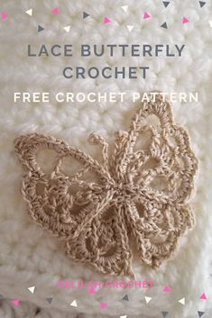 120 Free Crochet Patterns ideas in 2022 | crochet patterns, free crochet pattern, crochet Crocheted Butterfly, Crochet Butterfly Free Pattern, Butterfly Crochet, Crochet Applique Patterns Free, Crochet Butterfly Pattern, Lace Butterfly, Boot Cuff, Mode Crochet, Crochet Butterfly