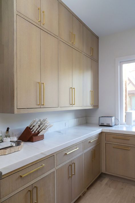 Flat Panel Inset Kitchen Cabinets, Flat Front Kitchen Cabinets, Flat Panel Kitchen Cabinets, Inset Kitchen Cabinets, White Oak Kitchen Cabinets, Kitchen Flat, White Oak Cabinets, Forest Kitchen, Flat Cabinets