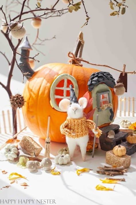 Pumpkin Fairy House Diy, Pumpkin Carving House, Pumpkin Carving Knife, Pumpkin Fairy House, Fairy Life, Pumpkin Fairy, Wild Wonder, Pumpkin Contest, Pumpkin Carving Ideas