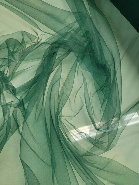 Silk Chiffon Fabric, Green Tulle, Green Texture, Forest Green Color, Silk Fabrics, Brand Color Palette, Interior Designing, Fabric Suppliers, Tulle Fabric