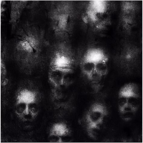 This charcoal drawing of a set of faces caught my eye with the tonal detail in the marks made. Creepy Art, Many Faces, The Dark Side, Horror Art, The Darkness, Dark Art, Dark Side, A Group, Ghost