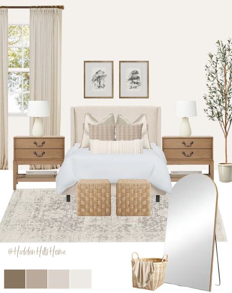 Shop Tilly Upholstered Bed and other curated products on LTK, the easiest way to shop everything from your favorite creators. Modern Classic Bedroom, Romantic Bedrooms, Neutral Bedroom Decor, Coastal Bedroom Decorating, Transitional Bedroom, Coastal Bedroom, Neutral Bedroom, Classic Bedroom, Primary Bedroom