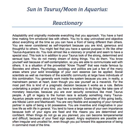 Taurus Sun/Aquarius Moon - Reactionary Witchy Wellness, Taurus Sun Scorpio Moon, Libra Sun Pisces Moon, Gemini Sun Scorpio Moon, Sun In Aries, Sun In Gemini, Sun In Libra, Sun In Taurus, Taurus Sun