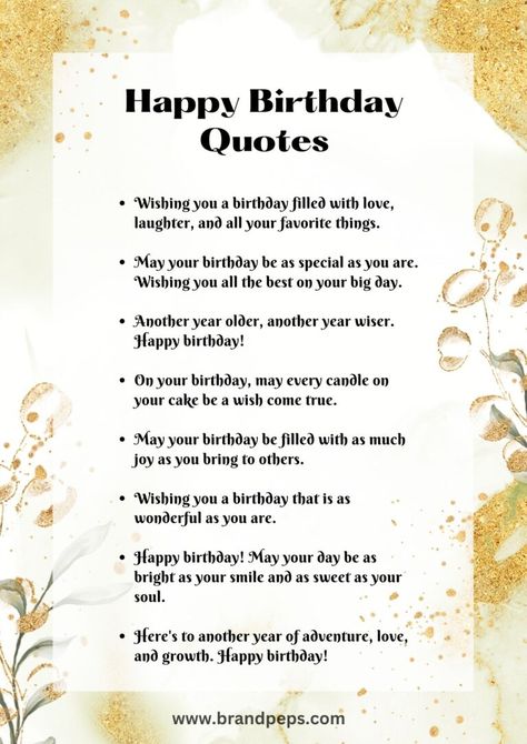 50 Unique & Thoughtful Birthday Wishes In 2023 - Brand Peps Happiness Birthday Wishes, Wish Ideas Birthday, Happy Birthday With Quotes, Unique Birthday Wish For Best Friend, Unique Way Of Wishing Birthday, Happy Birthday Wishes Captions, Friend Birthday Wishes Short, Short Birthday Wish For Best Friend, Happy Birthday Lines For Friend