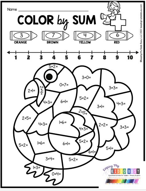 Worksheets For First Graders, Math For Primary 1 Worksheet, Addition Coloring Worksheets First Grade, November Worksheets 1st Grade, Homework Activities For Kids, Fun Learning Activities For 2nd Grade, Fun Activities For Second Grade, Math Pages For 1st Grade, Art 1st Grade Ideas