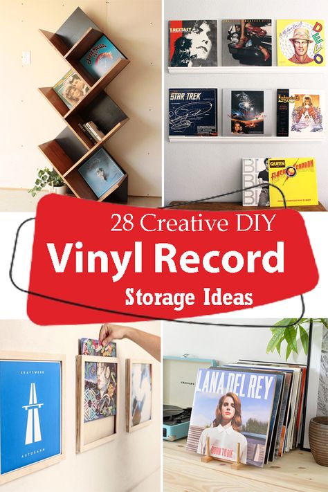 Vinyl Album Display Ideas, Record Album Display Ideas, Shelf For Vinyl Records, Vinyl Display Shelf, Display Vinyl Records, Displaying Albums Vinyl Records, Vinyls Storage, Displaying Vinyl Records, Ways To Display Record Albums