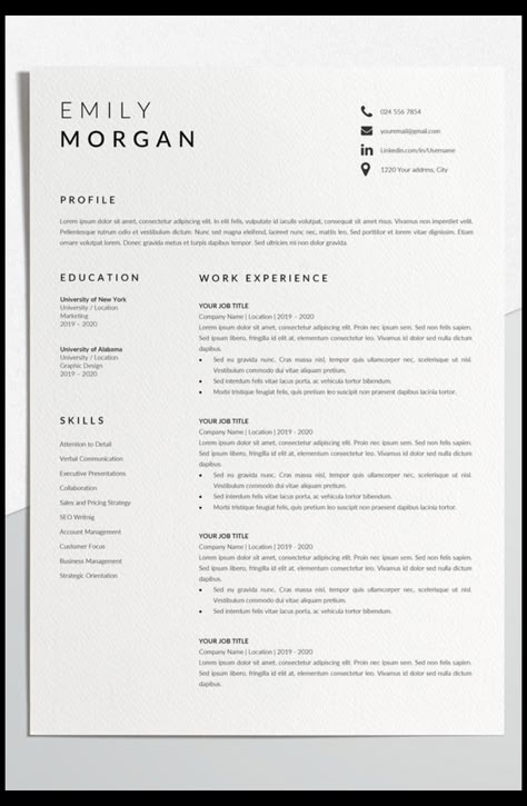 Resume and CV Design Services by Resume Designer | Fiverr Cv Ideas, Cv Inspiration, Minimalist Resume Template, Cv Portfolio, Resume Portfolio, Resume Design Professional, Resume Ideas, Resume Layout, Cv Template Word