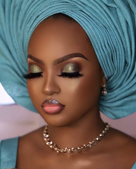 Nigerian Wedding Makeup, Engagement Photo Makeup, Marriage Makeup, Black Bridal Makeup, African Makeup, Wedding Makeup Bride, Wedding Guest Makeup, Butterfly Photography, Makeup For Black Skin