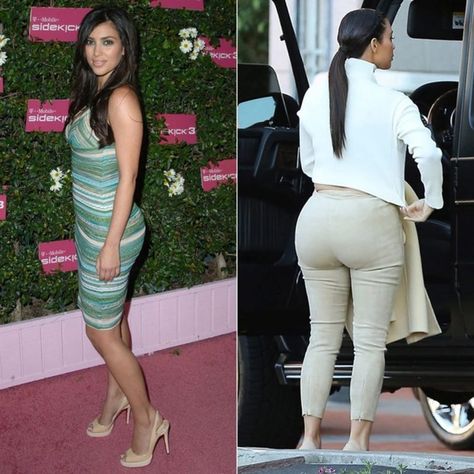 14 Shocking photos that prove Kim Kardashian's butt is completely fake | Theinfong Kardashian Plastic Surgery, Kardashian Girls, Kim Kardashian Before, Khloe Kardashian Photos, Pete Doherty, Caitlyn Jenner, Hippy Style, Celebrity News Gossip, Actrices Hollywood