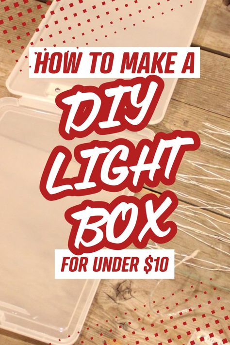 Light Box Art Installation, Diy Tracing Light Board, How To Make A Light Box Diy, Diy Light Box Photography, Cricut Light Box, Light Box Ideas, Art Tracing, Diy Light Box, Light Box For Tracing