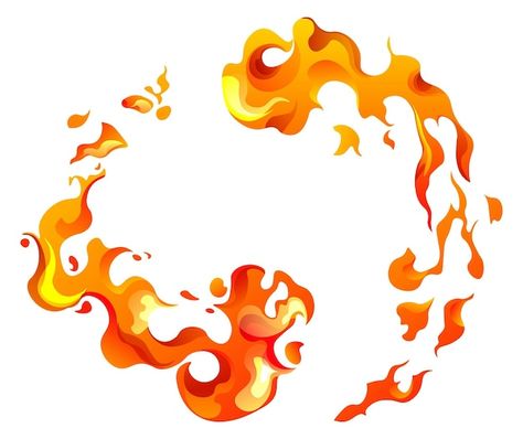 Circular frame with fire and flames ener... | Premium Vector #Freepik #vector #realistic-fire #fire-effect #fire-explosion #fire Fire Vector Art, Fire Pattern Drawing, Fire Circle Tattoo, Fire Element Art, Fire Flames Drawing, Fire Art Drawing, Wildfire Spirit, Stylized Fire, Four Elements Art