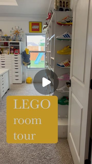 33K views · 2.7K likes | Michelle | LEGO Masters on Instagram: "My original video was removed so let’s try this again😆" Lego Room Organization, Lego Gift Basket Auction, Small Lego Room, Lego Playroom Play Areas, Living Room Lego Display, Lego Room Storage, Ways To Display Lego Sets, Lego Room Organization Ideas, Lego Building Room Ideas