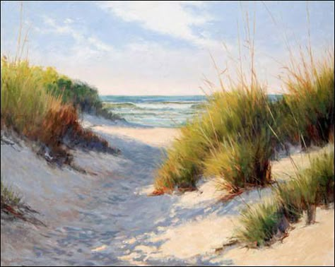 paintings of sea grass at the beach | say this scene epitomizes a perfect day spent at the beach, and ... Sea Oats, Beach Paintings, Coastal Painting, Beach Scene, Beach Painting, Seascape Paintings, Sand Dunes, Beach Scenes, Beach Art