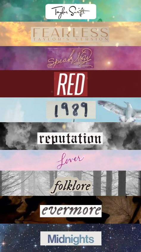 Taylor Swift All Albums Collage, Taylor Swift Wallpaper Albums, Taylor Swift Album Covers Collage, Cute Wallpapers Taylor Swift, Taylor Swift Albums Wallpaper, Taylor Swift Printable Stickers, Taylor Swift Albums Aesthetic, Taylor Swift Album Wallpaper, Cute Taylor Swift Wallpaper