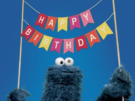 Happy Birthday Gif, Sesame Street Cookie Monster, Birthday Gif, Monster Cookies, Sesame Street, Helping Kids, Happy Birthday, Gif, Birthday