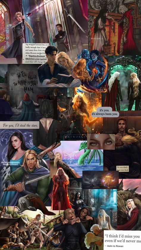 Tog, Celeana, Aelin, ROWAN, Lysandra, Dorian, Throne of Glass Aelin And Rowan Fanart, Throne Of Glass Dorian, Throne Of Glass Rowan, Celeana Sardothian, Throne Of Glass Aesthetic, Book Wallpapers, Rowan And Aelin, Glass Aesthetic, Aelin Galathynius